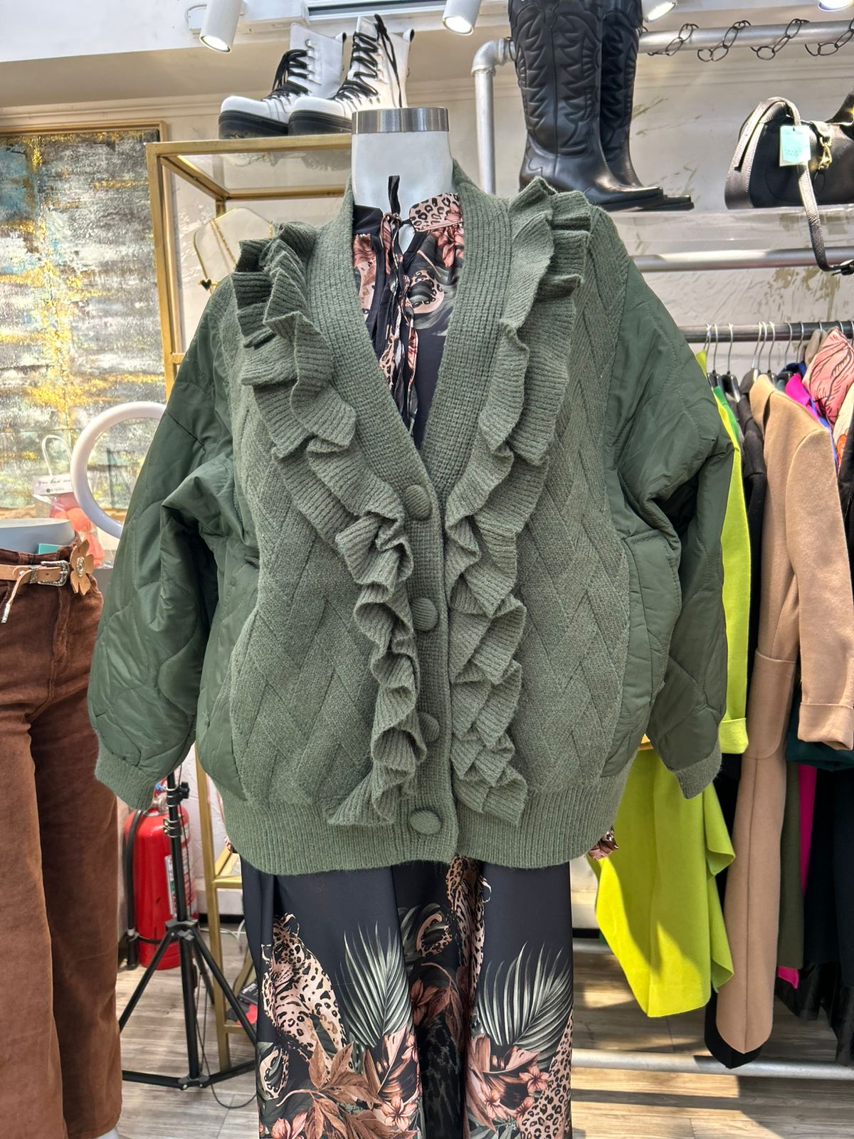 Parka vuelos verde