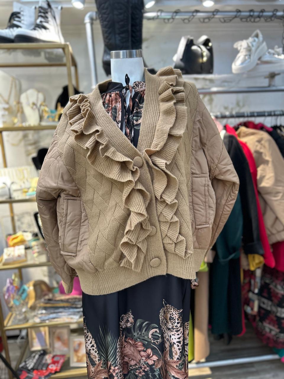Parka vuelos beige