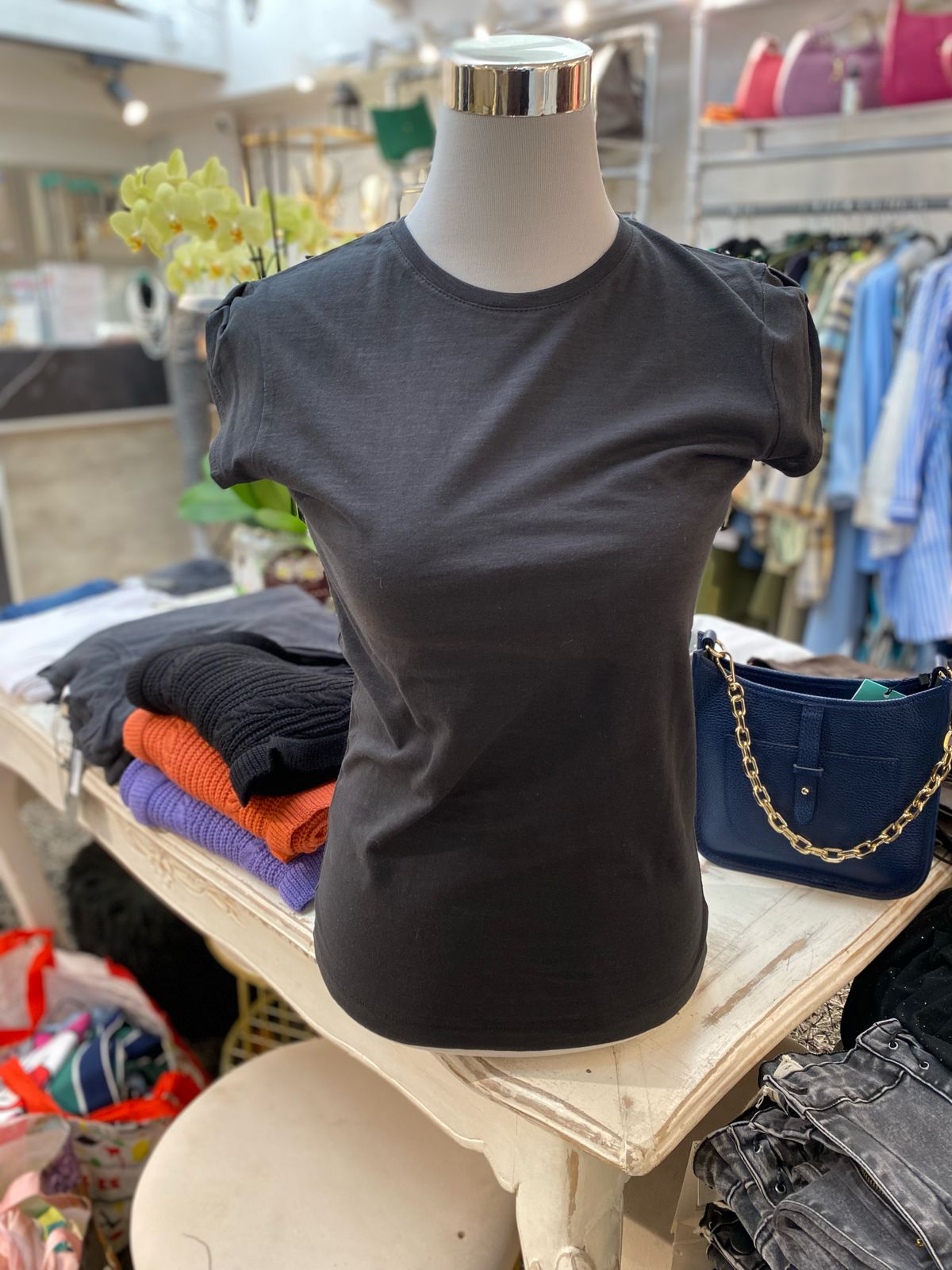 Polera gris marengo