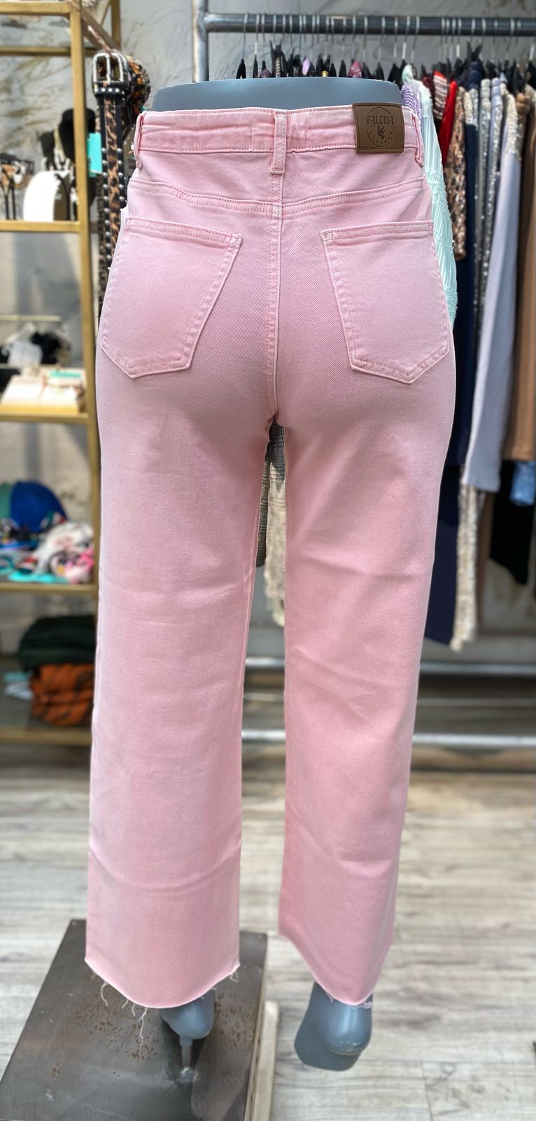 Pantalón rosado palazzo Paloma