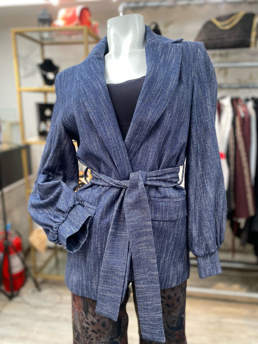 Chaqueta jeans lurex
