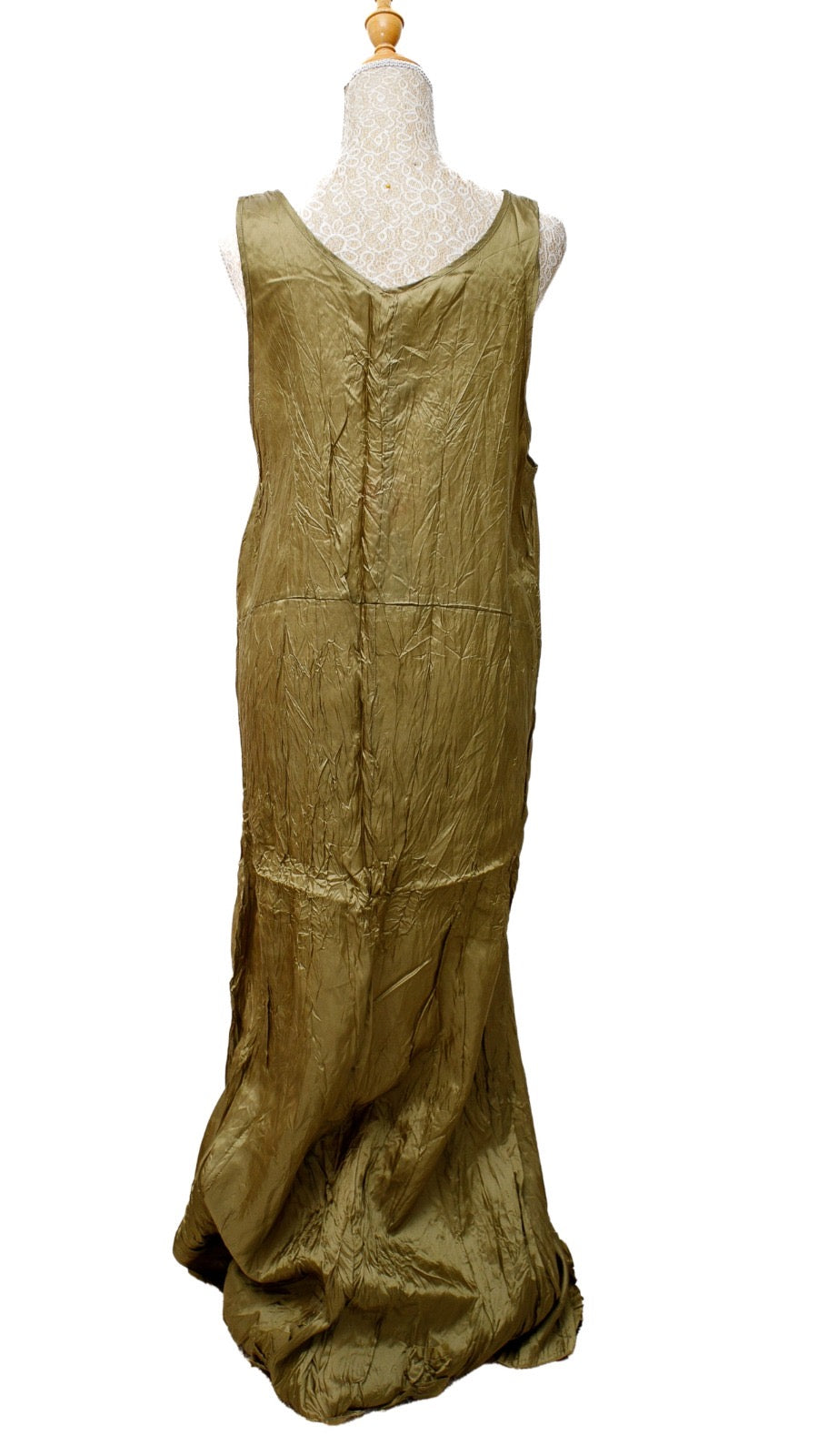 Vestido italiano verde musgo
