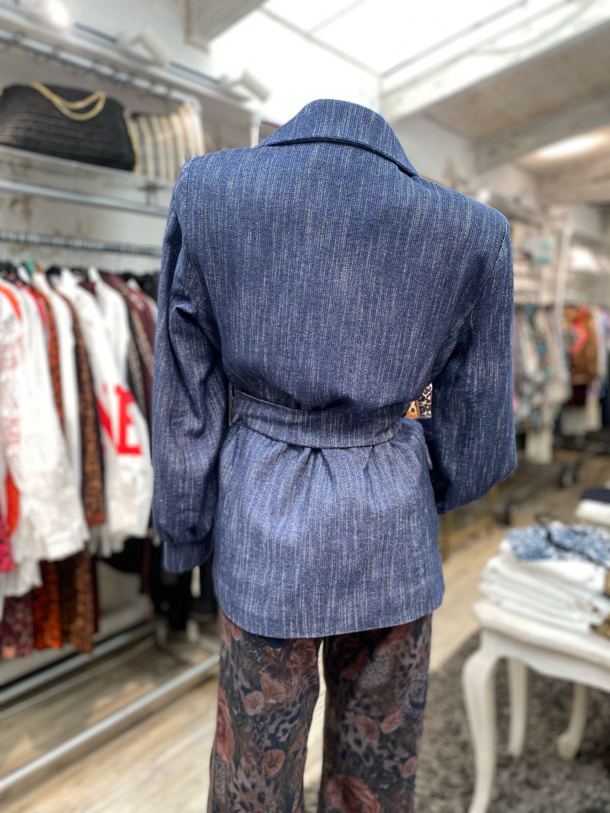 Chaqueta jeans lurex