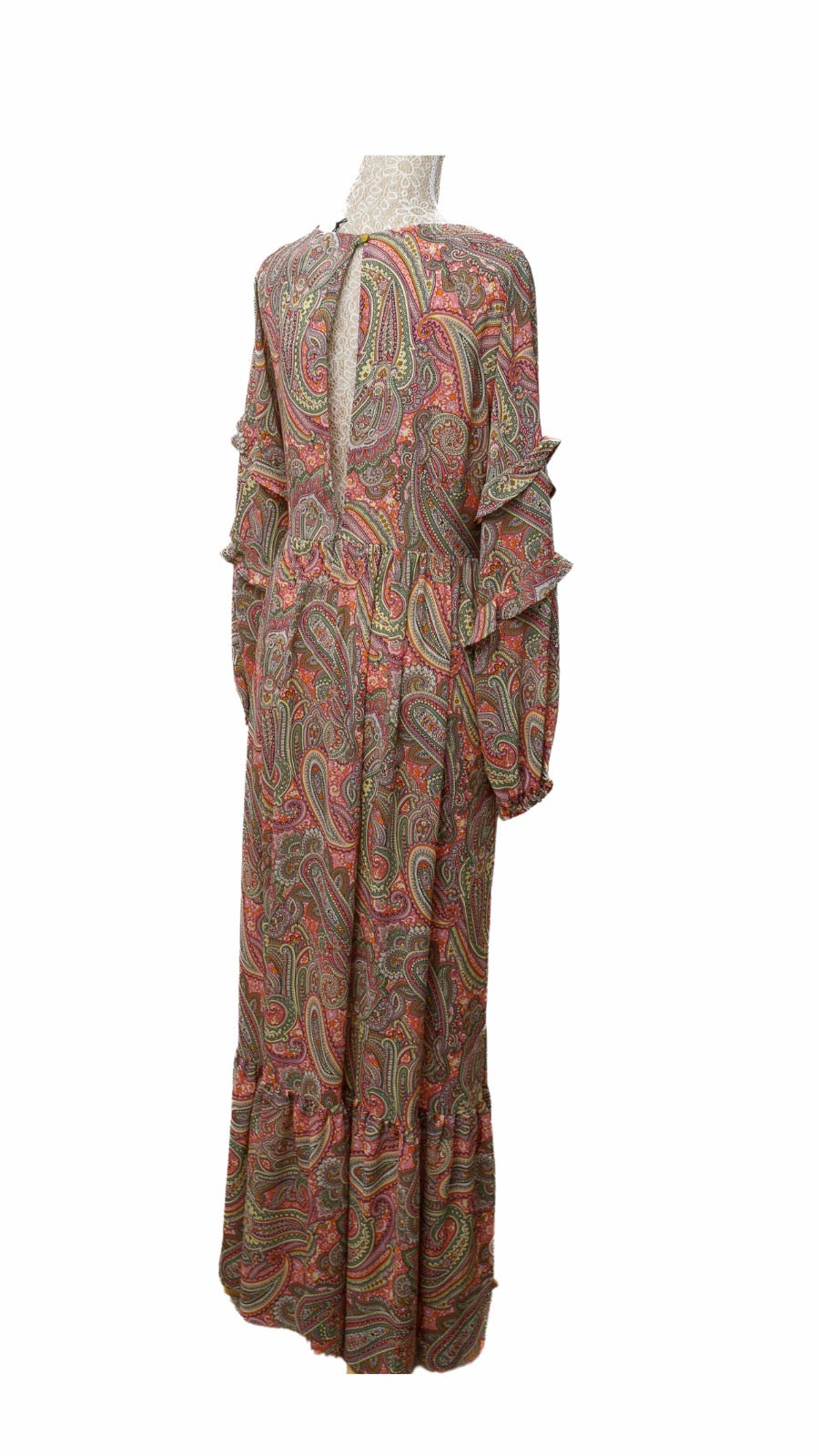 Vestido largo multicolor
