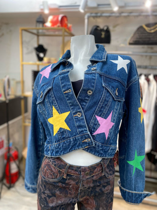 chaqueta jeans estrellas