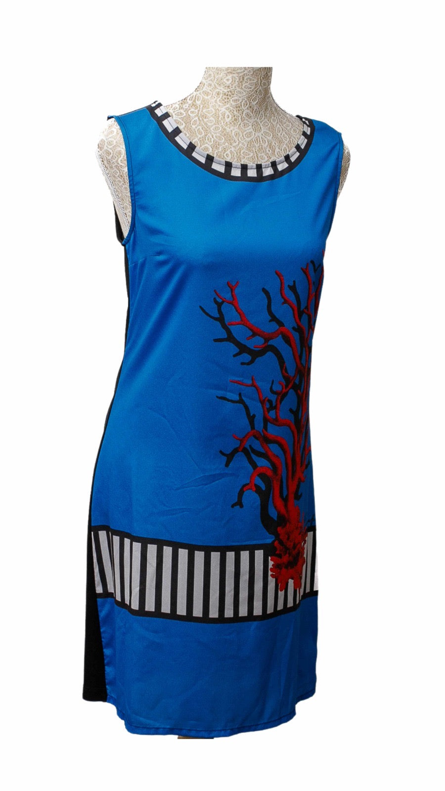 Vestido corto azul
