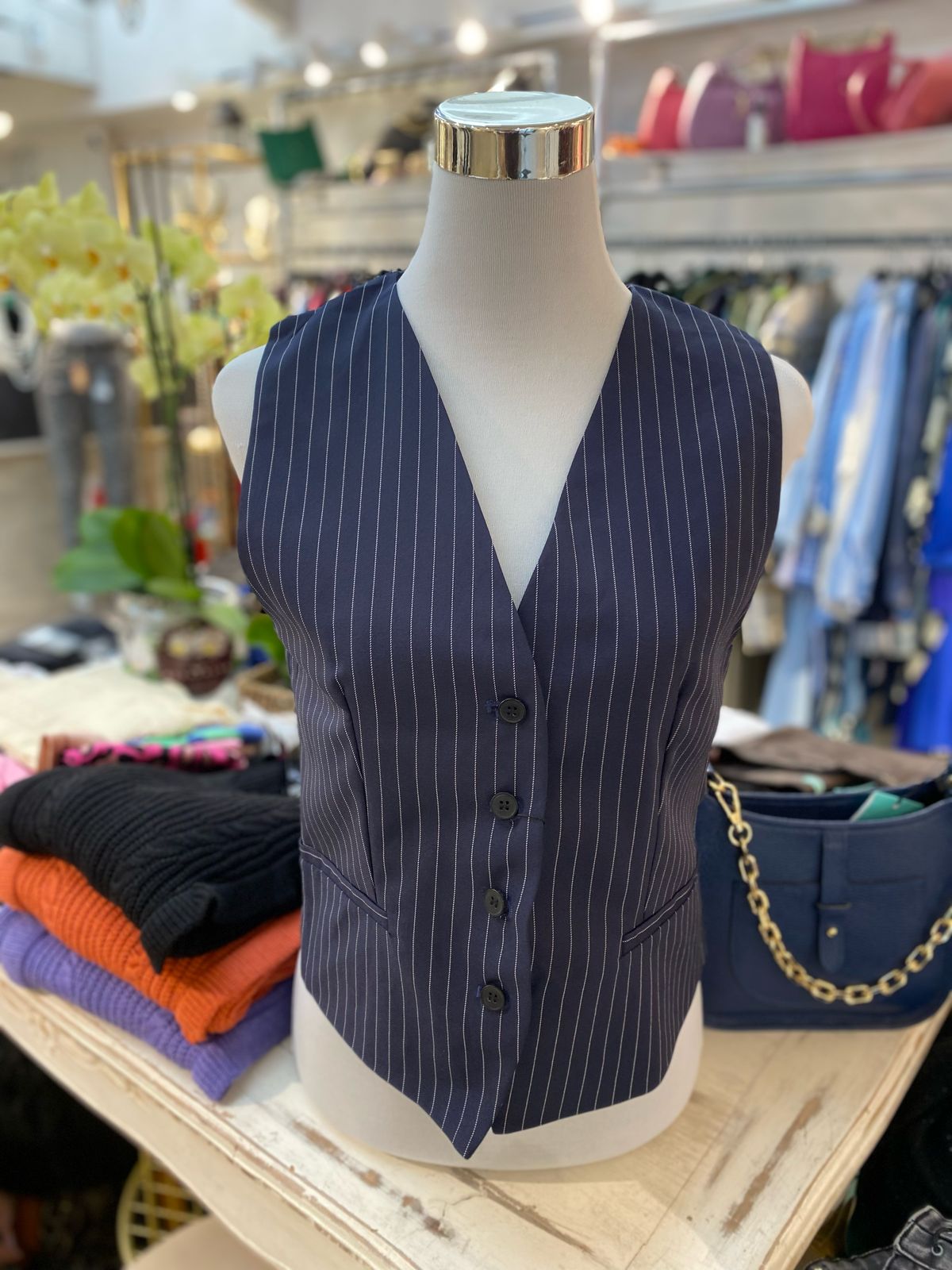 Gilet sastrero azul marino