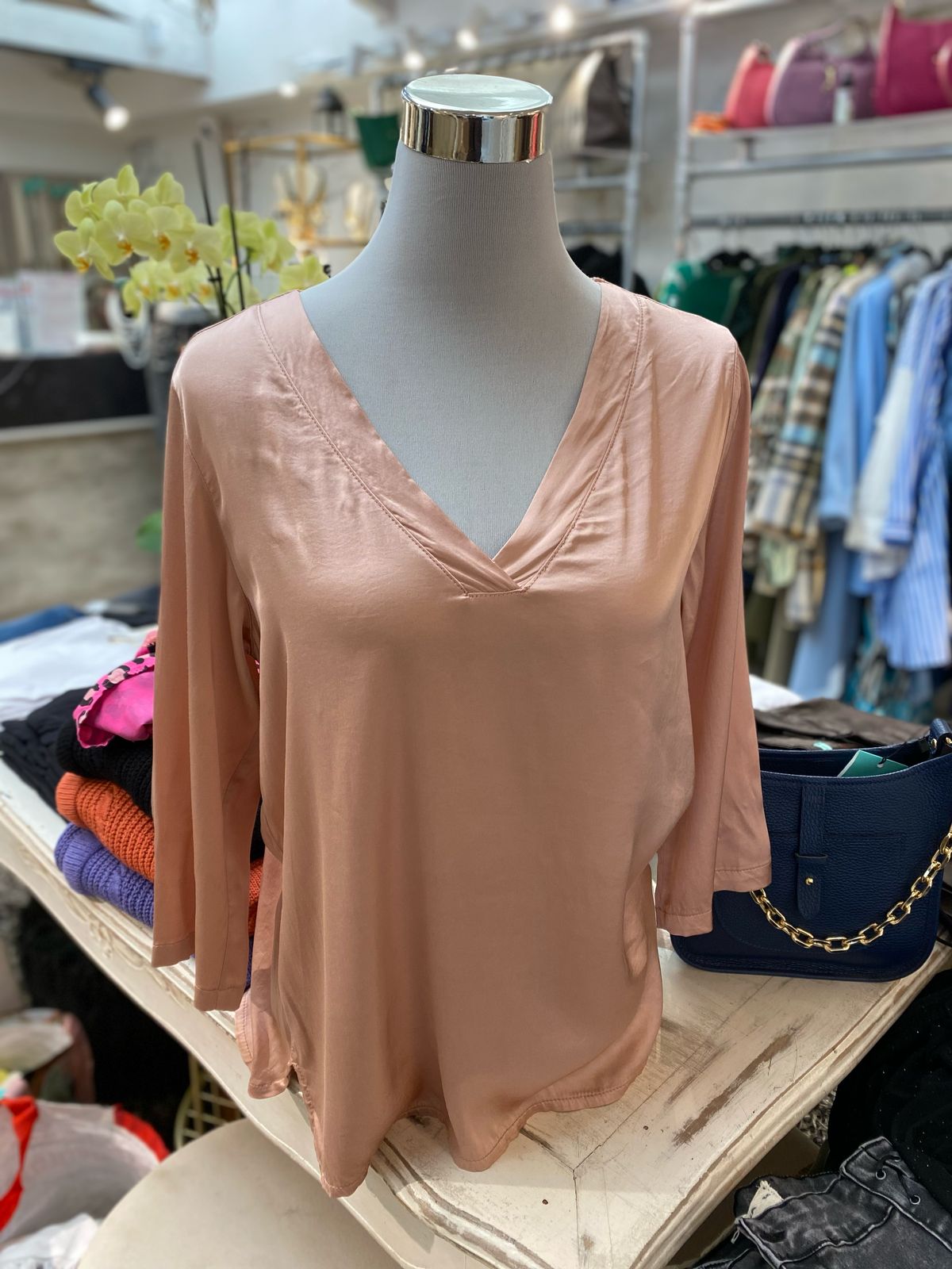 Blusa satín