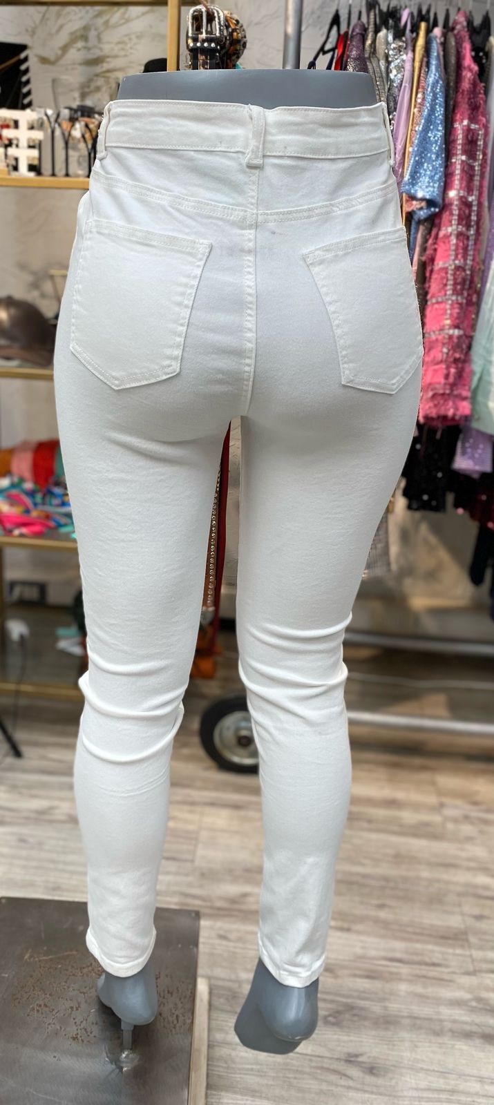 Jeans comic blanco