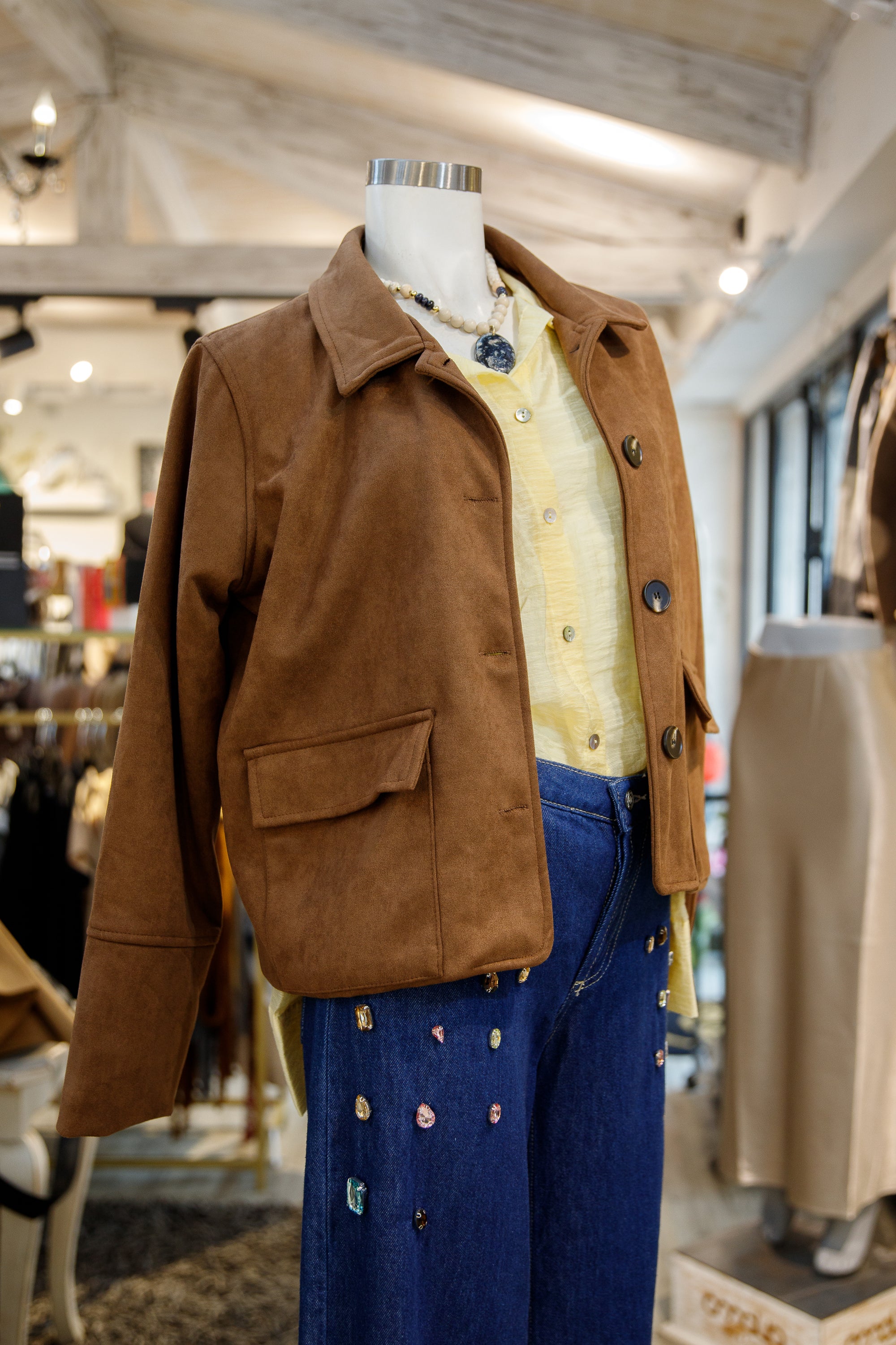 Chaqueta Simil Gamuza