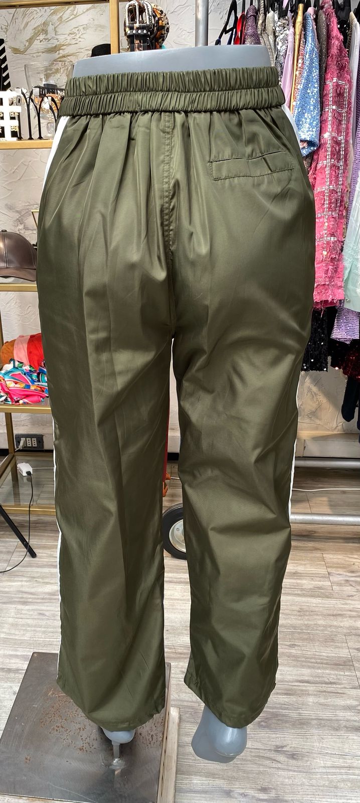 Pantalón dos telas verde