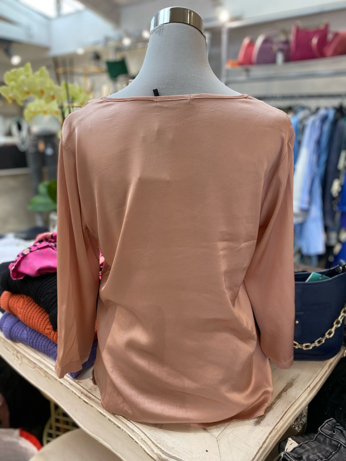Blusa satín