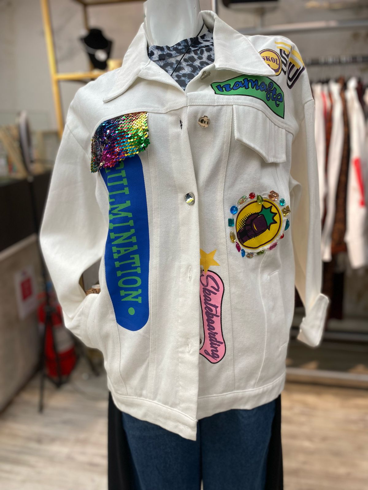 Chaqueta Blanca jeans