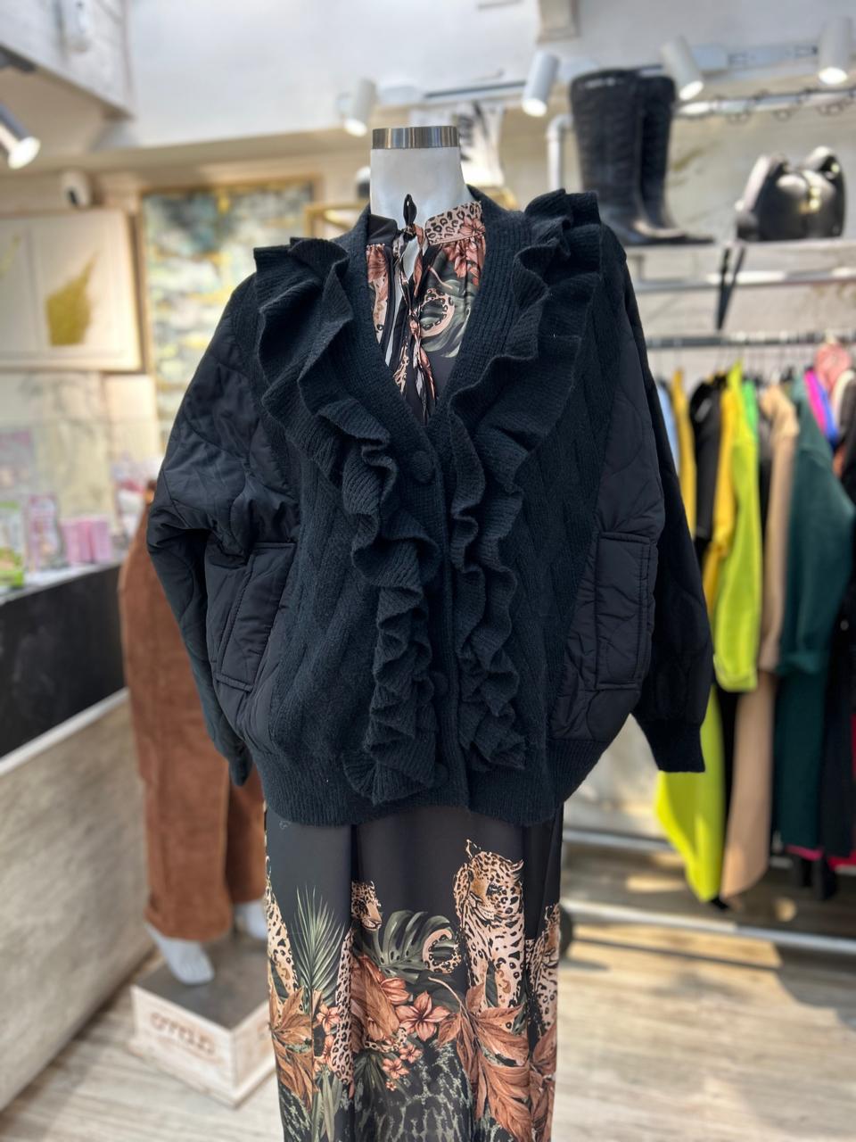 Parka vuelos negra