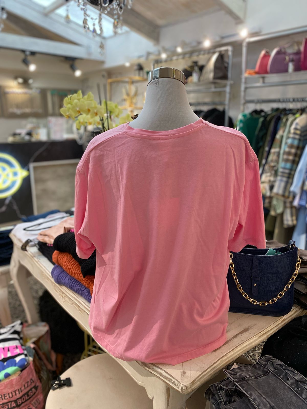 Polera rosa "flash"